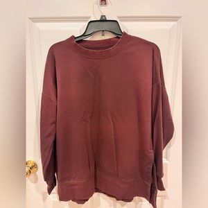 Aerie Maroon Crew Neck (S)